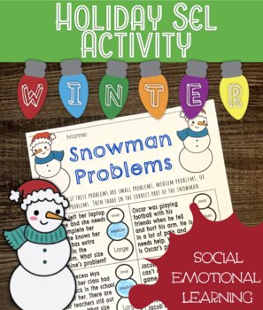 Preview of Holiday | Christmas | Winter SEL Activity - Snowman Problems