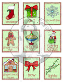 Holiday & Christmas Words - Flash Cards and Posters - Engl