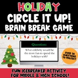 Holiday Circle It Up Brain Break Game- Perfect for Middle 
