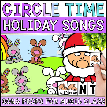 Preview of Holiday Circle Time Songs. Special Education & Preschool Music Activities