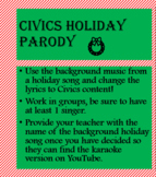 Holiday Civics Music Parody Review