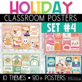 Holiday Classroom Decor Posters Bundle #4