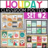 Holiday Classroom Decor Posters Bundle SET #2