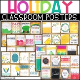 Holiday Classroom Decor Posters Bundle