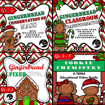 Preview of Holiday Classroom Transformation - 5th Grade Gingerbread Bundle