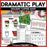 Holiday Coffee/Cocoa Shop Dramatic Play Center with Math &