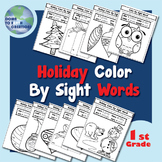 Holiday Color By Sight Word - 1st Grade