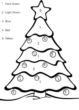 Holiday Color by Number Packet by Miss Skelton's Elementary Classroom