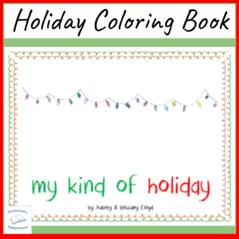 Preview of Holiday Coloring Book Christmas Winter Solstice Chanukah Kwanzaa Santa Claus