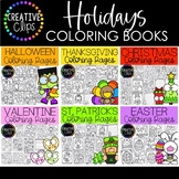 Holiday Coloring Pages {Valentine's Day , Easter, St. Patr