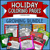 Holiday Coloring Pages: Growing Bundle