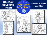 Holiday Coloring Sheets - The Schmillustrator's Clip Art Emporium