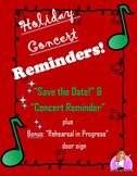 December Concert Parent Reminders!