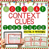 Holiday Context Clues Task Cards