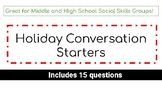 Holiday Conversation Starters for Middle School and High School