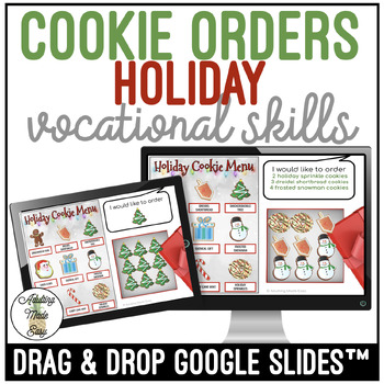 Preview of Holiday Cookie Orders Drag & Drop Google Slides