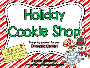 Preview of Holiday Cookie Shop Dramatic Play Center