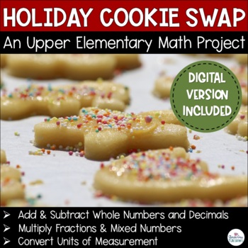 Preview of Holiday Cookie Swap Math Project | Math Project