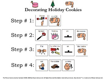 Preview of Holiday Cookie Visual Recipe