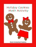 Holiday | Christmas| Gingerbread Cookies Math Activity