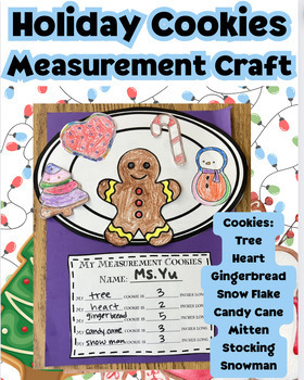 Preview of Holiday Cookies Measurement Craft to the Nearest Inch