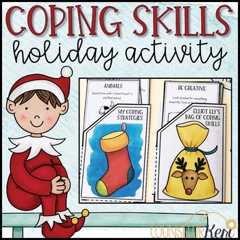 Preview of Holiday Coping Skills Activity: Coping Skills Craft for Christmas