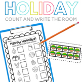 Holiday Count and Write the Room Activity