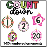 Holiday Countdown // Retro Christmas Countdown // Ornament