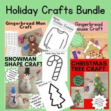 Holiday Craft Bundle- Christmas Tree, Snowman, Gingerbread
