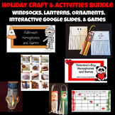 15 Holiday Crafts, Slides & Games - Halloween, Christmas, 
