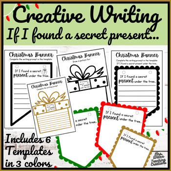 Preview of Holiday Creative Writing Craft: Christmas Printable Template and Worksheet Pack