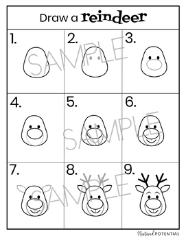 FREE Christmas Directed Drawings, Christmas Daily Draw It, Holiday FREEBIE