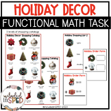 Holiday Decor Shopping Functional Math Task