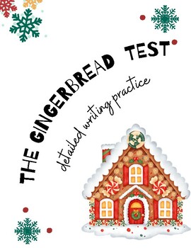 Preview of Holiday Detailed Writing Practice: Gingerbread House Instructions