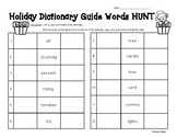 Holiday Dictionary Guide Word Hunt and Dictionary Practice