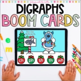 Holiday Digraphs BOOM Cards | Digital Task Cards