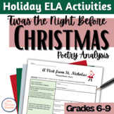 Holiday ELA Activity - Twas the Night Before Christmas
