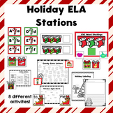 Holiday ELA activities - ELA Stations - Christmas