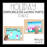 Holiday Errorless Work Mats or File Folders Bundle