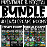 Escape Room Math & ELA Printable & Digital Activities Spri