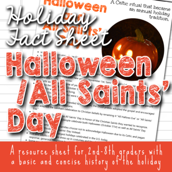 Preview of Facts for Kids about Halloween and All Saints' Day