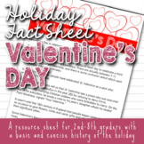Holiday Fact Sheet - St. Valentine's Day/ Feast of Saint V