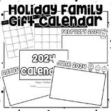 Holiday Family Gift Calendar 2024