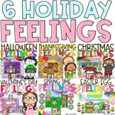Holiday Feelings Emotions Games SEL & Counseling BUNDLE!