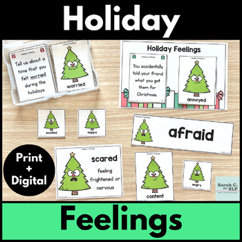 Preview of Christmas Holiday Feelings or Emotions Activities for Speech & Language Therapy