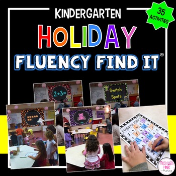 Holiday Fluency Find It Growing Bundle (Kindergarten)