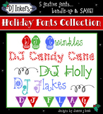 Holiday Fonts Collection - 5 Festive Fonts for Christmas a