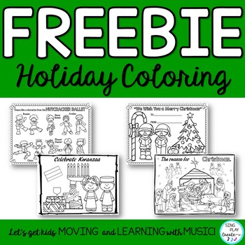 FREEBIE: Holiday Coloring Sheets for Kwaanza, Christmas, Nutcracker and Hanukkah