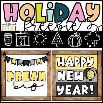 Preview of Holiday Freebie Posters