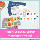 Holiday Fun Bundle: Spanish Worksheets for Kids!